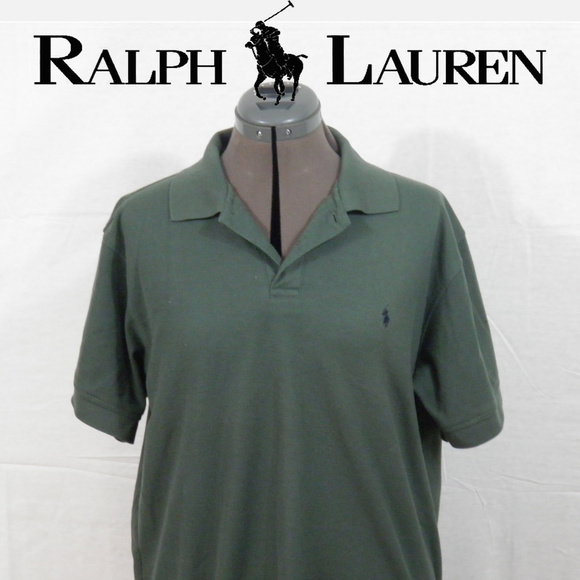 Polo Ralph Lauren Forest Green Polo Shirt Medium - Picture 1 of 4